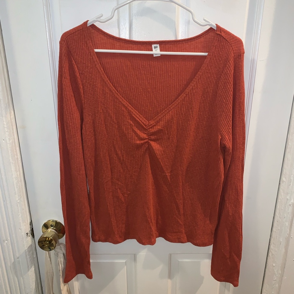 Burnt orange long sleeve top BP